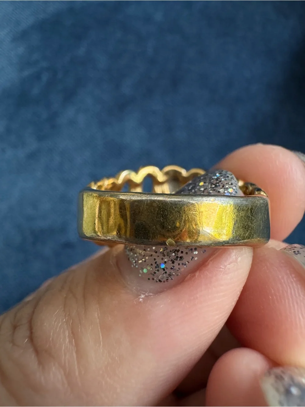 Stunning 18k GF Cocktail Ring size 9